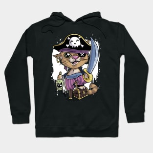 Cat pirate treasure Hoodie